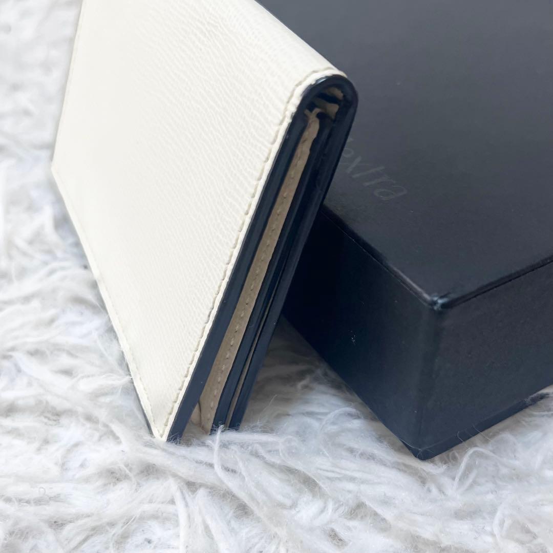 Valextra 名刺ケース カードケース グレインカーフスキン オフホワイト