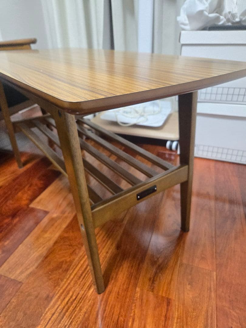 【セット】カリモク60 デニムリメイク Kチェア2シーター&ローテーブル