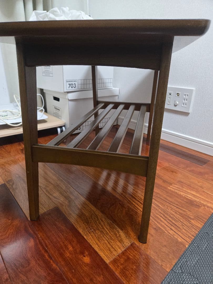 【セット】カリモク60 デニムリメイク Kチェア2シーター&ローテーブル