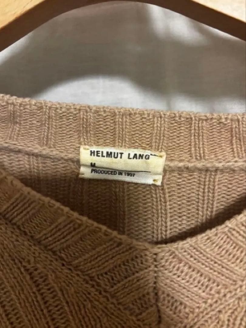 HELMUT LANG 本人期　ブラウン ニットセーター L