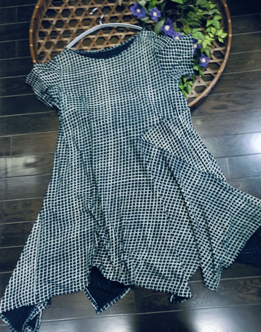 (専用です)ヨーガンレール リバシブル切り替えデザインチュニックワンピース素敵