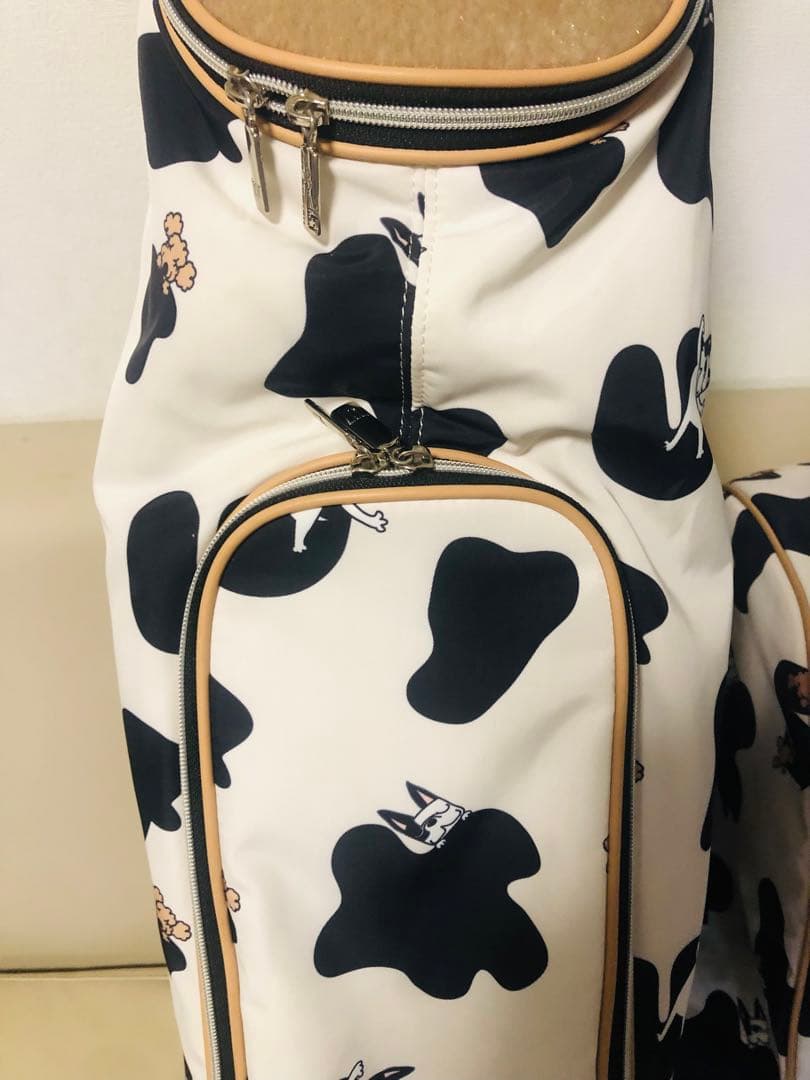3姉妹mama　廃盤希少　M.U.SPORTS 牛柄 ゴルフバッグ　美品