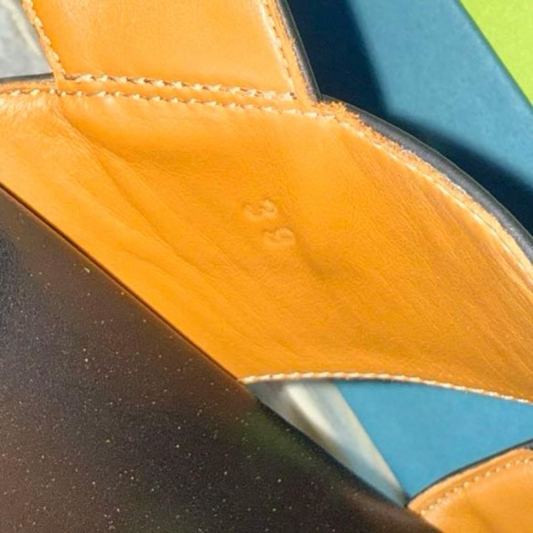 ⭐️新品未使用⭐️　MARNI　クロスフラット　ナッパーレザー　フスベットサンダル