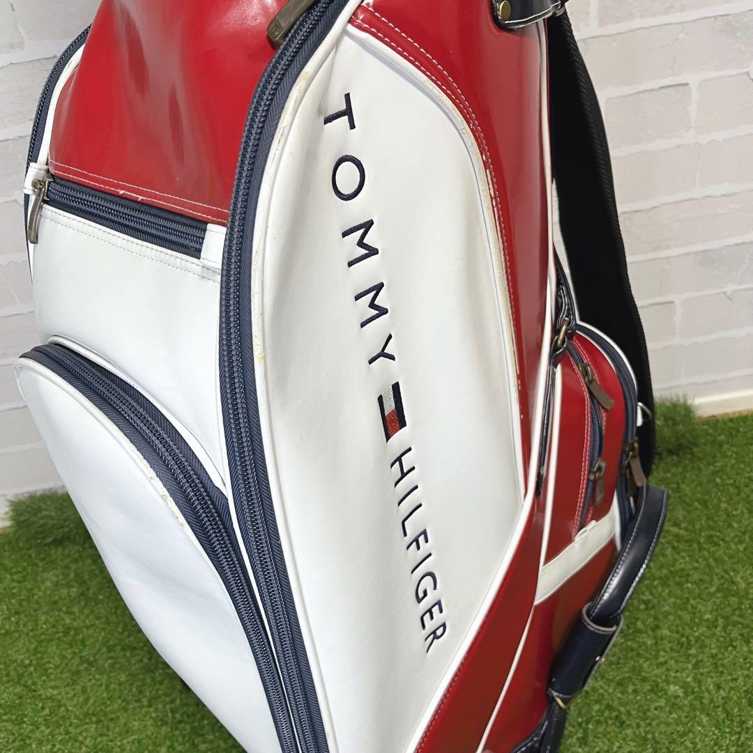 美品 入手困難 トミーヒルフィガー キャディバッグ 9.5型 男女兼用 オシャレ