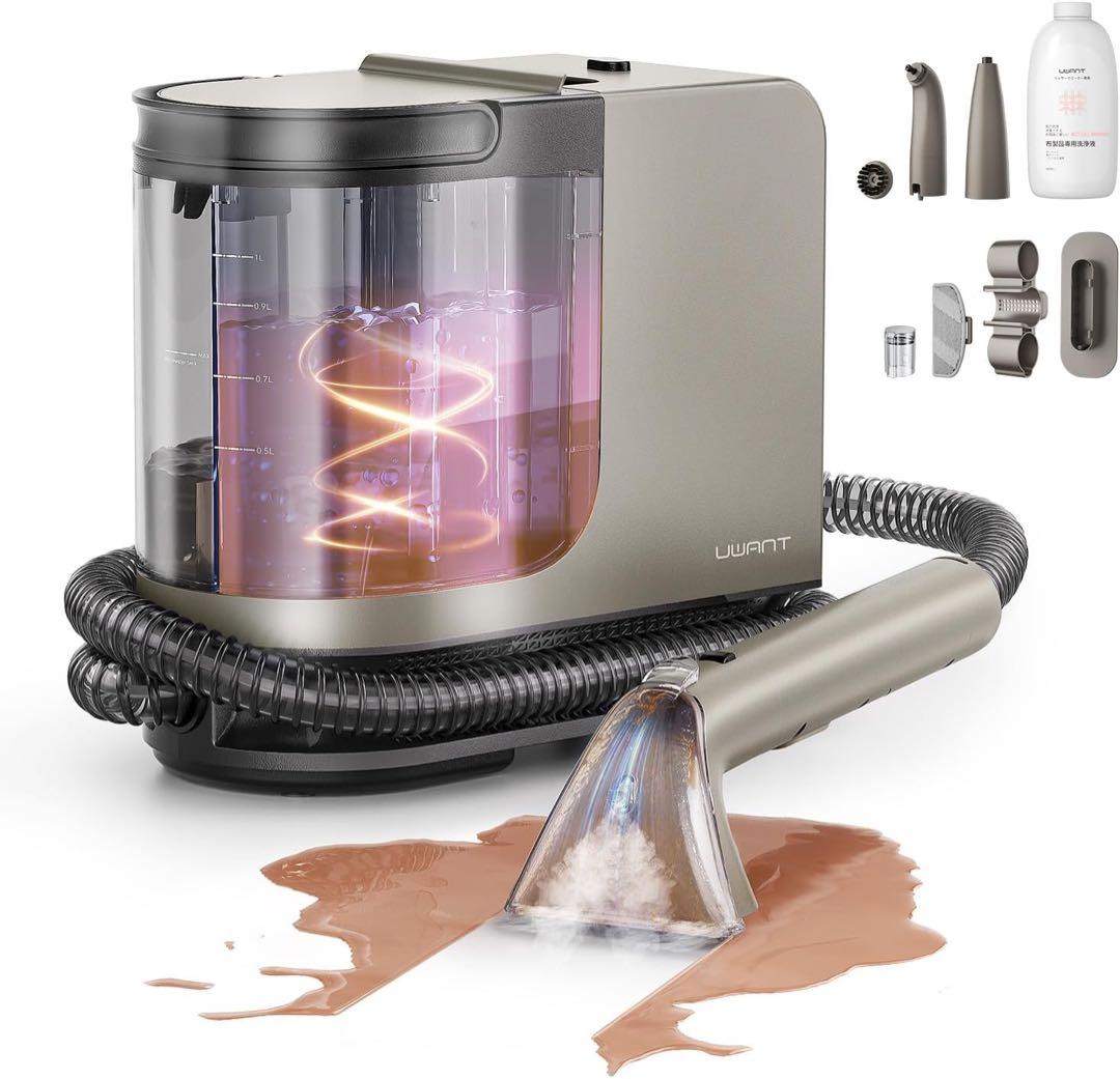 カーペットクリーナー 超強吸引力スチームクリーナー 高温リンサークリーナー 5種