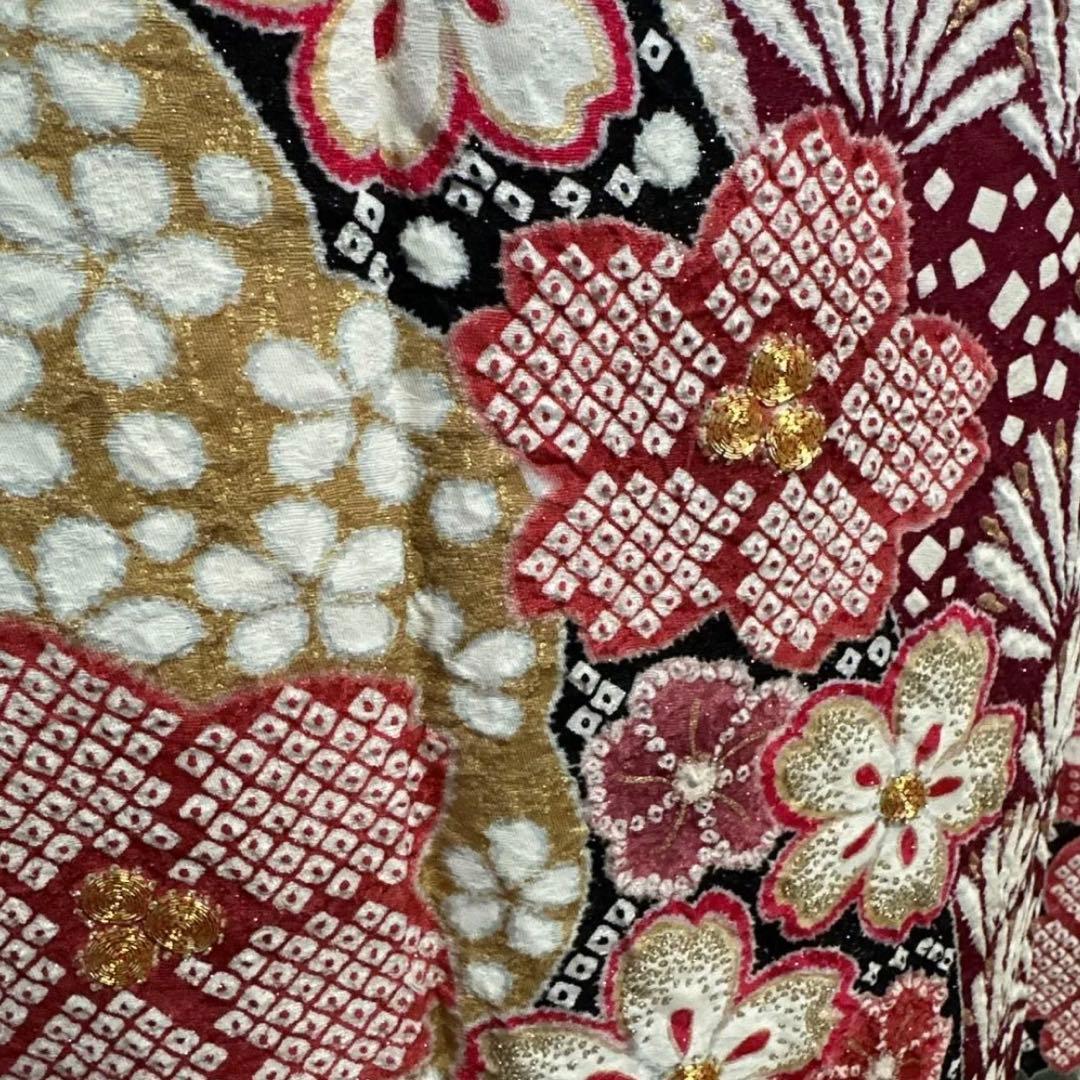 【京都キモノ友禅】金駒刺繍×部分絞り銀通し煌めく王道古典振袖フルセット　成人式