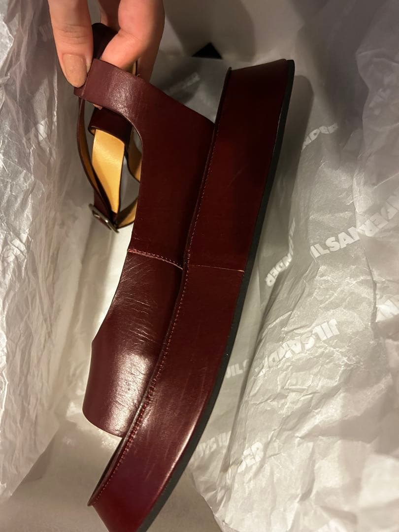 ジルサンダー　jil sander サンダル　チャンキーソール　38