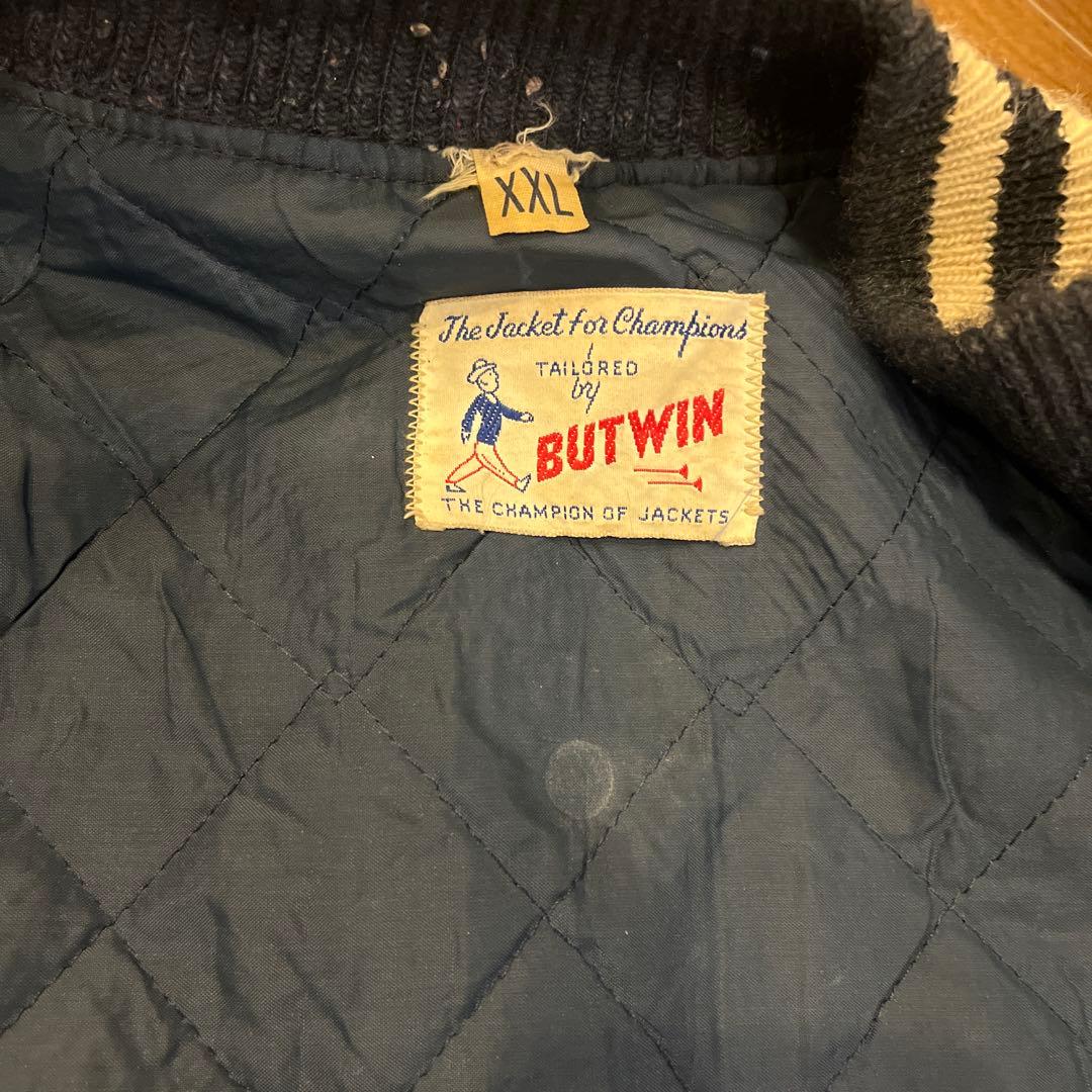 Vintage BUTWIN 80s/ヴィンテージジャケット/XXLネイビー