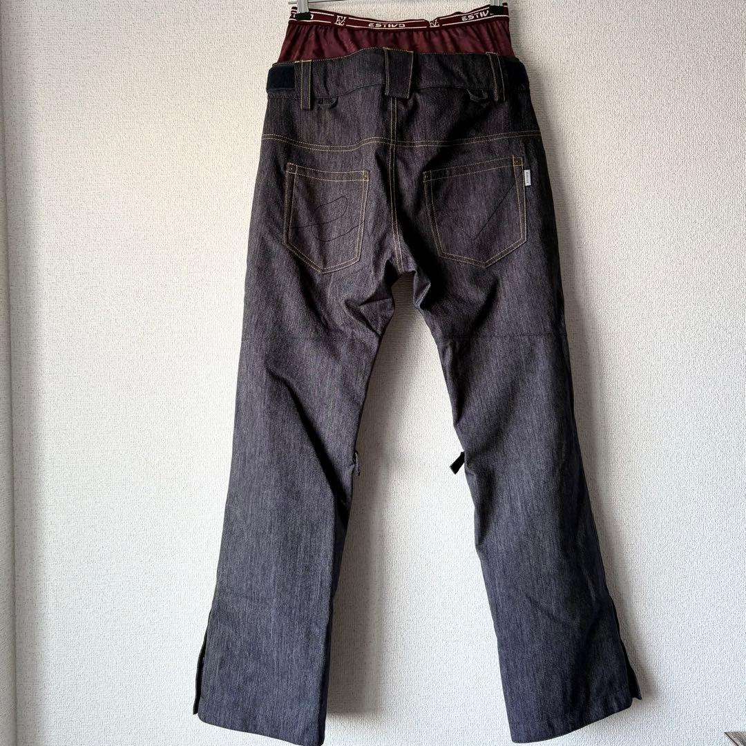 ESTIVO エスティボ スノーボードウェア 上下セット レディース M デニム