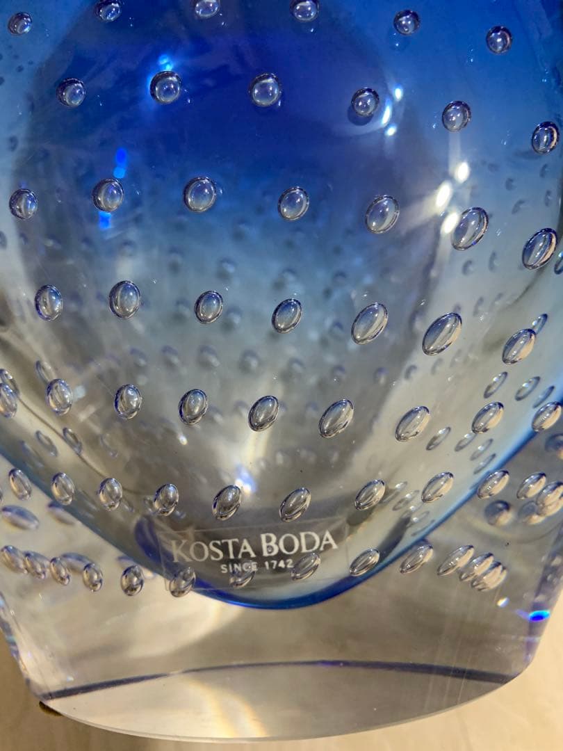 コスタボダ　ブルーの花瓶　希少