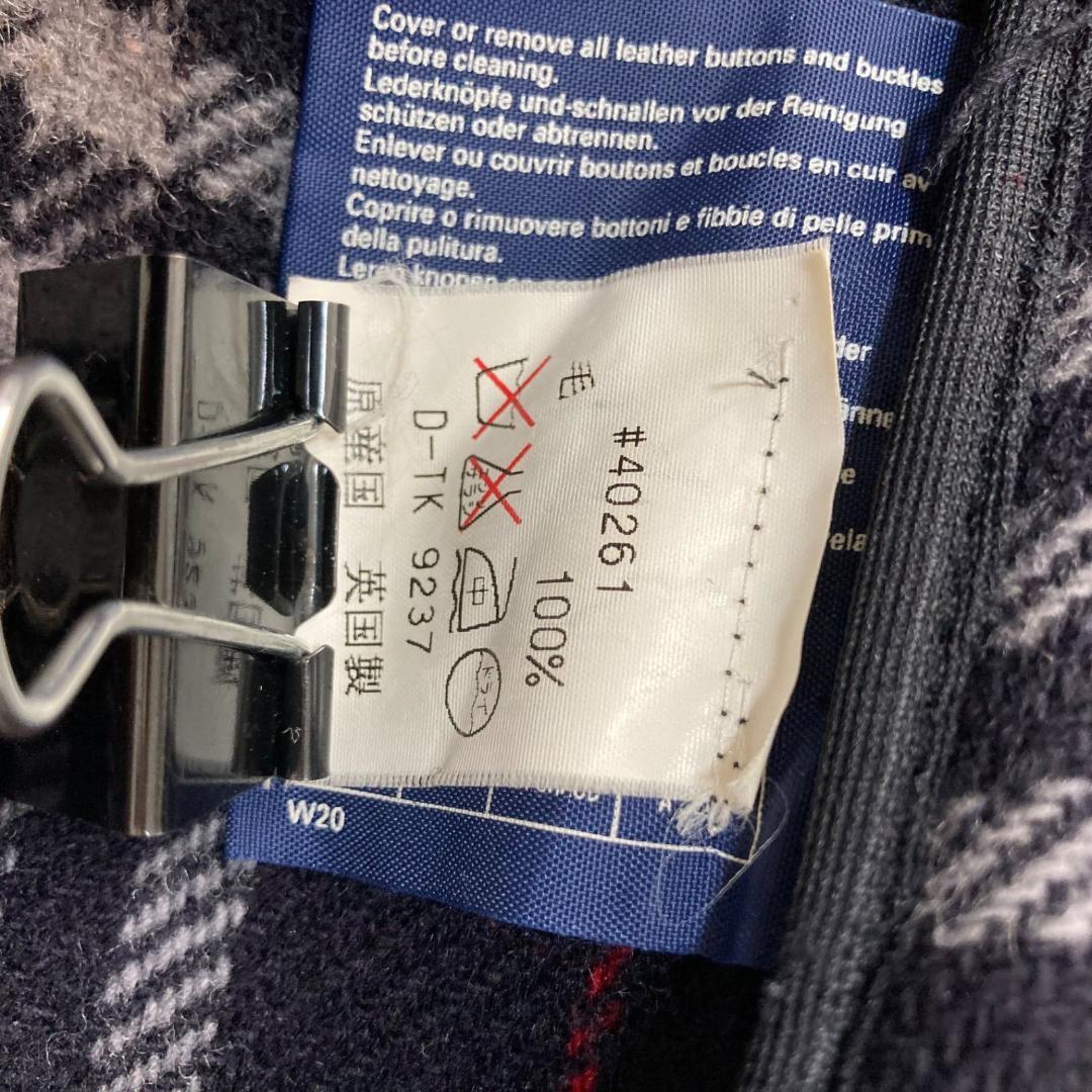 15888✨バーバリー ノバチェック ダッフルコート ウール ネイビー 英国製