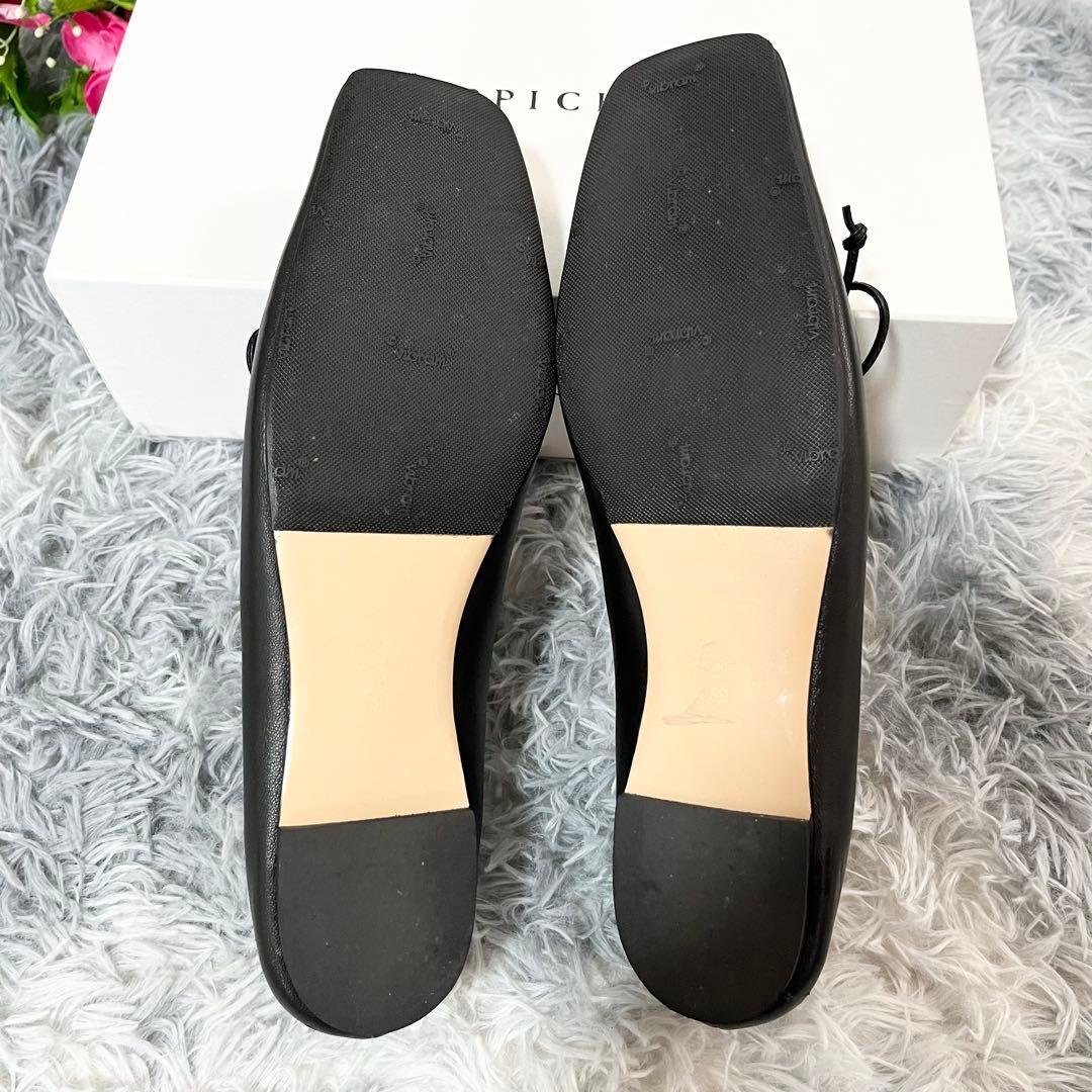 美品　PIPPICHIC AMBER BALLET バレエシューズ　黒　38