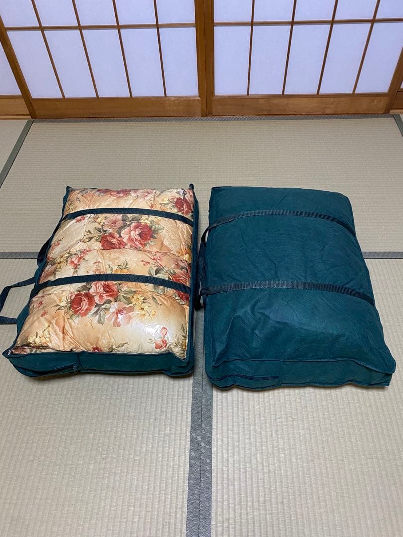 羽毛かい巻きセット（赤・青）