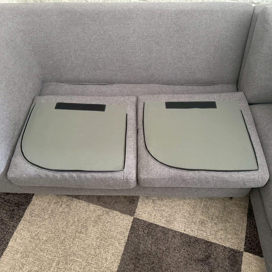 都内23区配送無料✨ニトリ　カウチソファ　2人掛け　3人掛け　グレー　美品