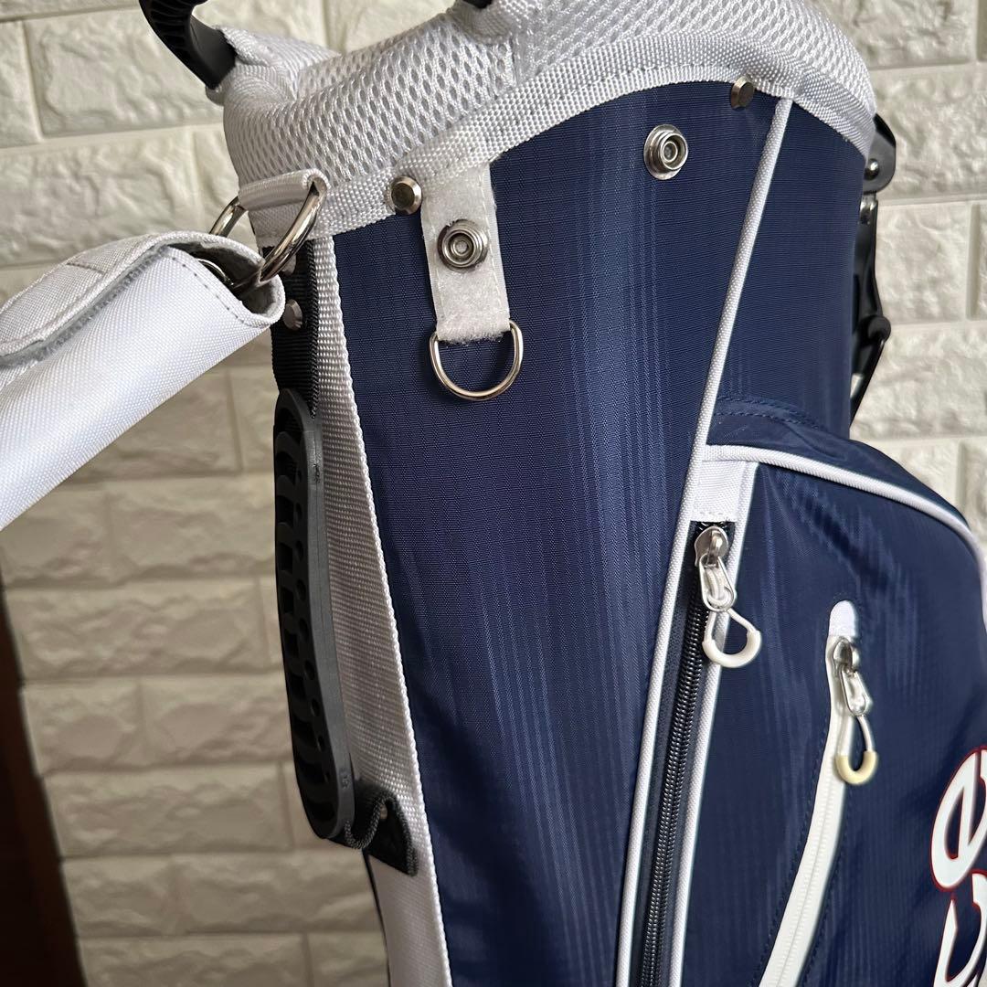 ニューバランス リップストップ 軽量 ハーフキャディバッグ 7.5型 ネイビー