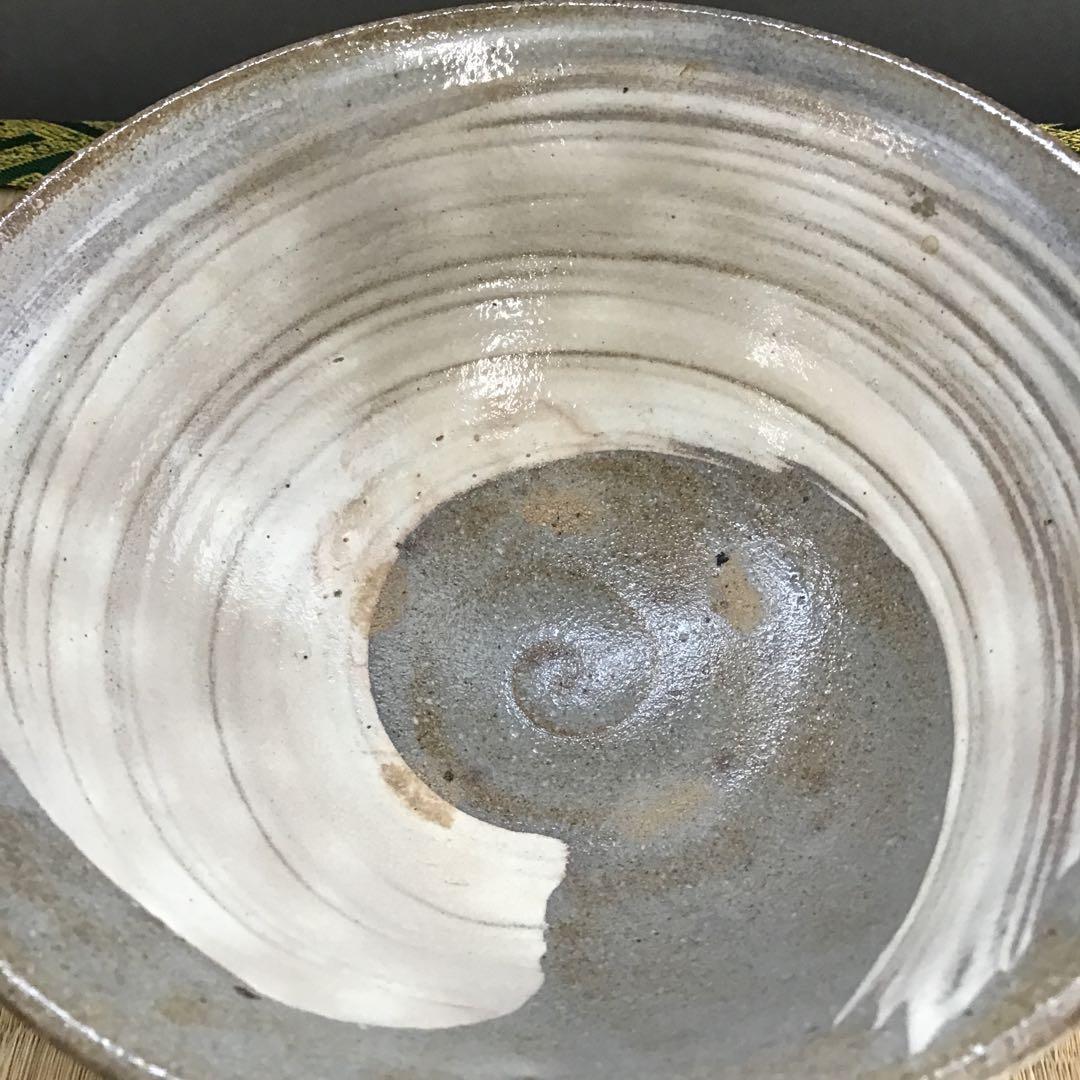 茶道具　茶碗　高麗焼茶碗　楽善斎　刷毛目茶碗　李方子　作　共箱　S217CW