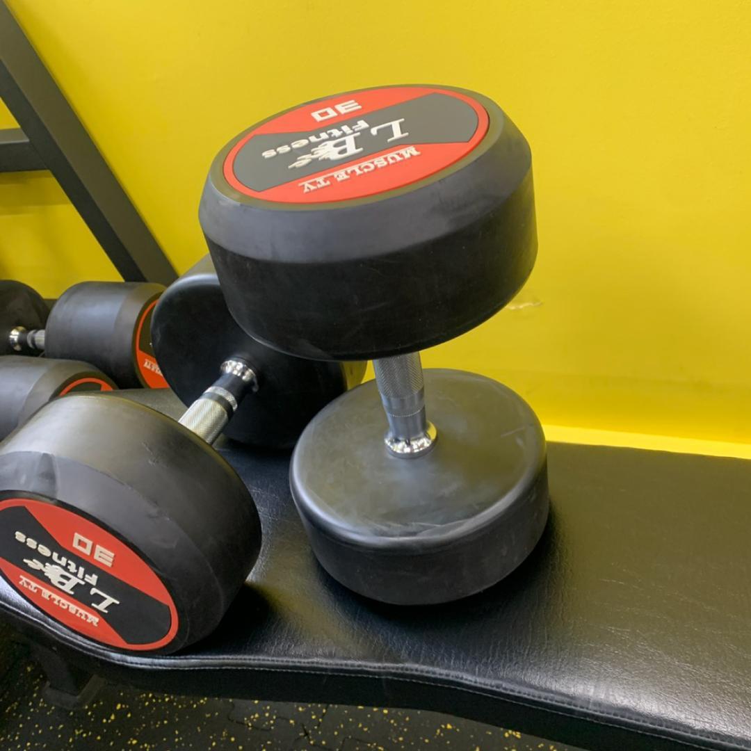 ラバー ダンベル 30kg × 2個 セット