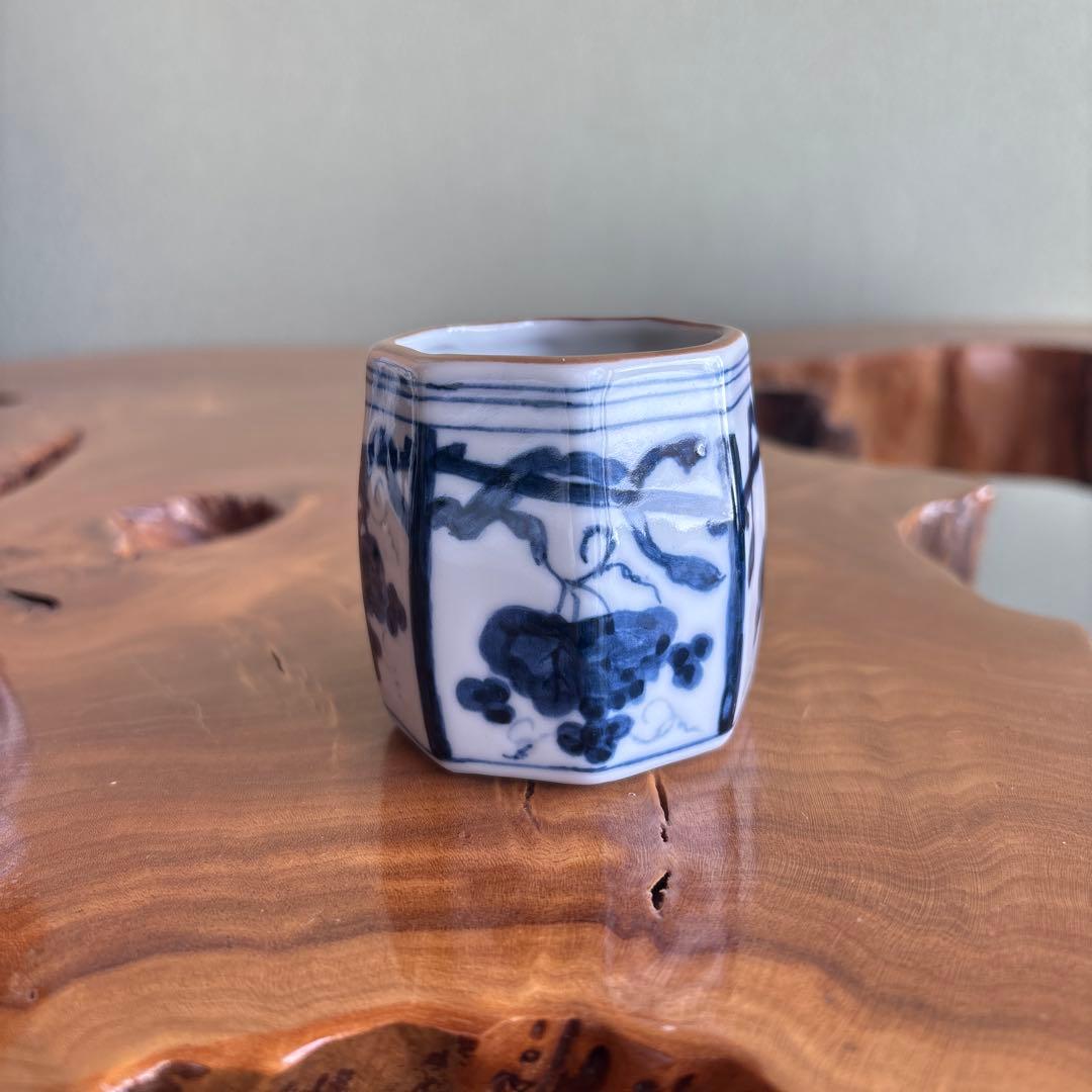 ぶどう棚 皆具 古染付型物 石崎英治作 寿ゞか焼 清宝窯 茶道具 共箱