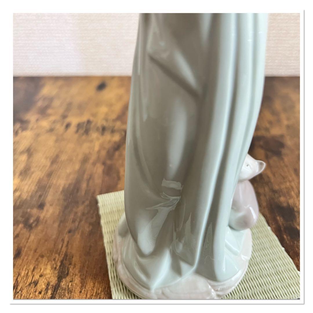 【美品】LLADRO リヤドロ 5743 私のことも忘れないで 女の子 猫