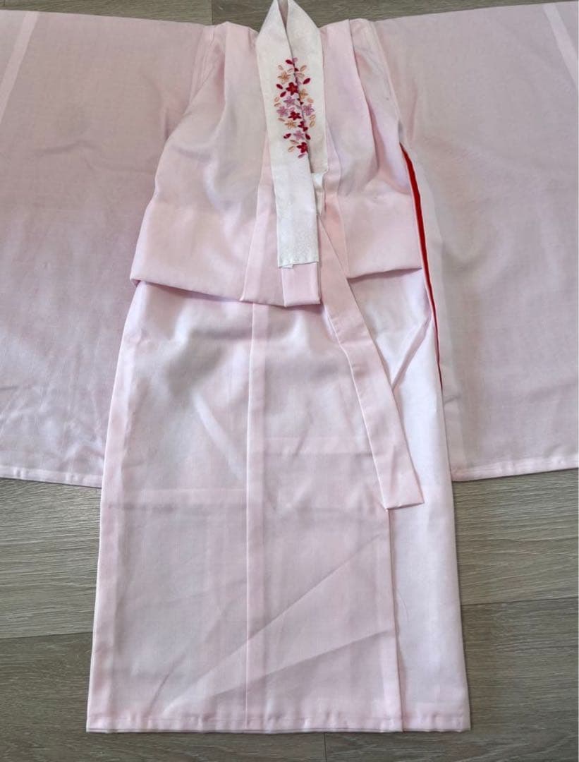 正絹 七五三　3才　セット 赤 白 鶴