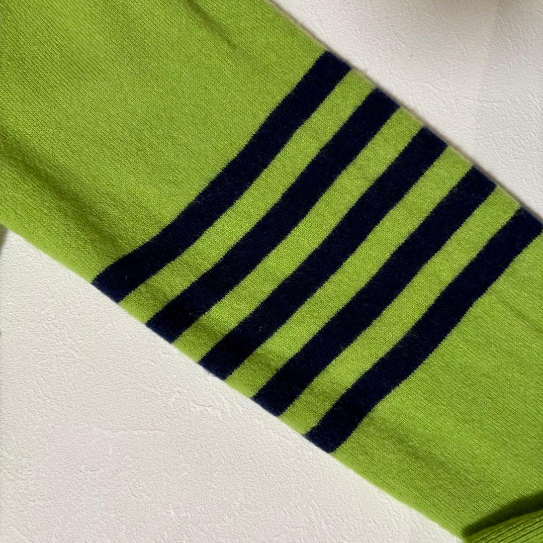 マークアンドロナ カシミヤ100％ タートルネックニット グリーン 46 ゴルフ