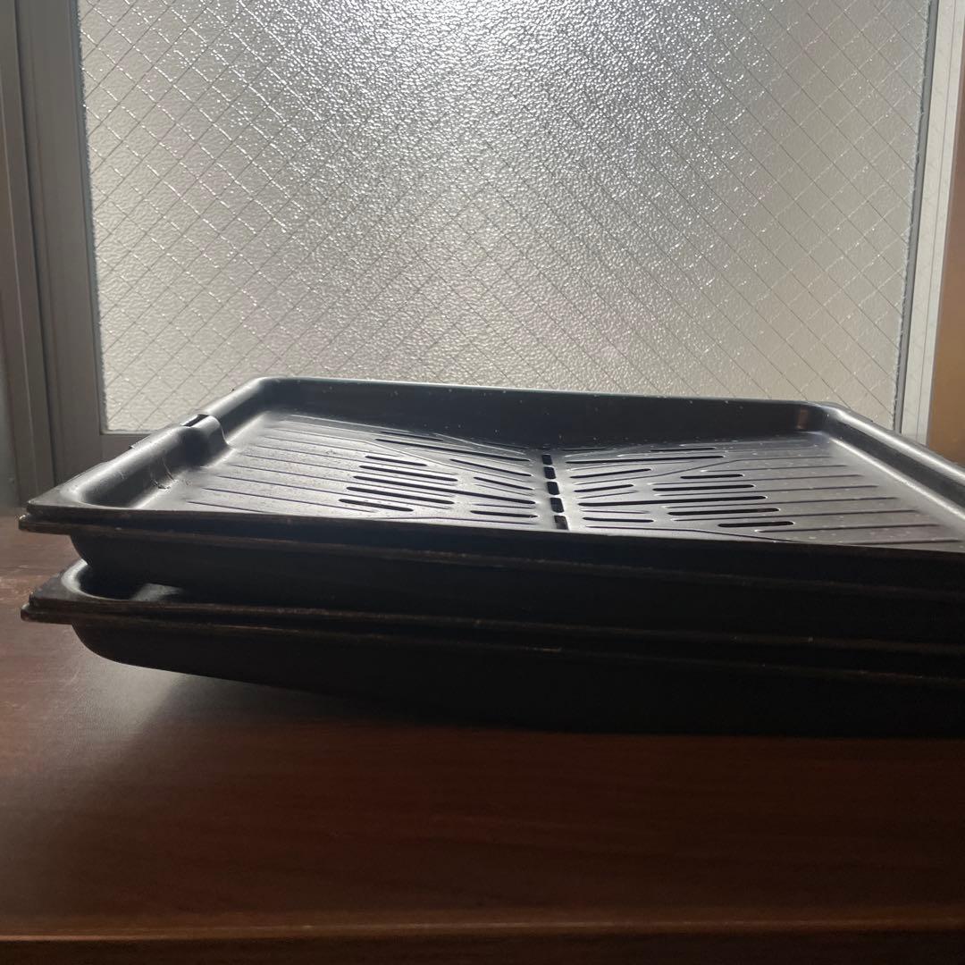 オーブントレー・シートパン (黒・スぺック付き)4枚