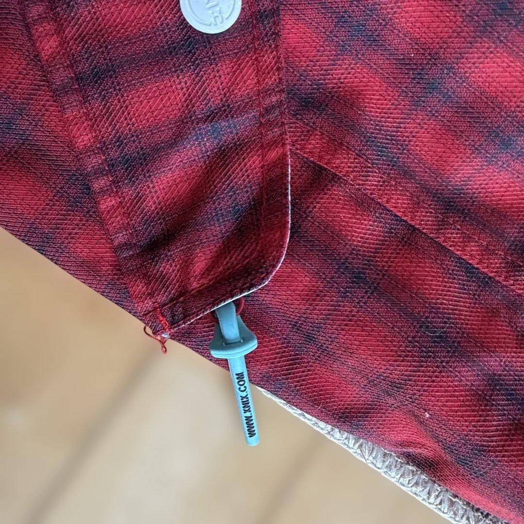 スノーボードウェア 赤と黒 チェック柄 Xnix