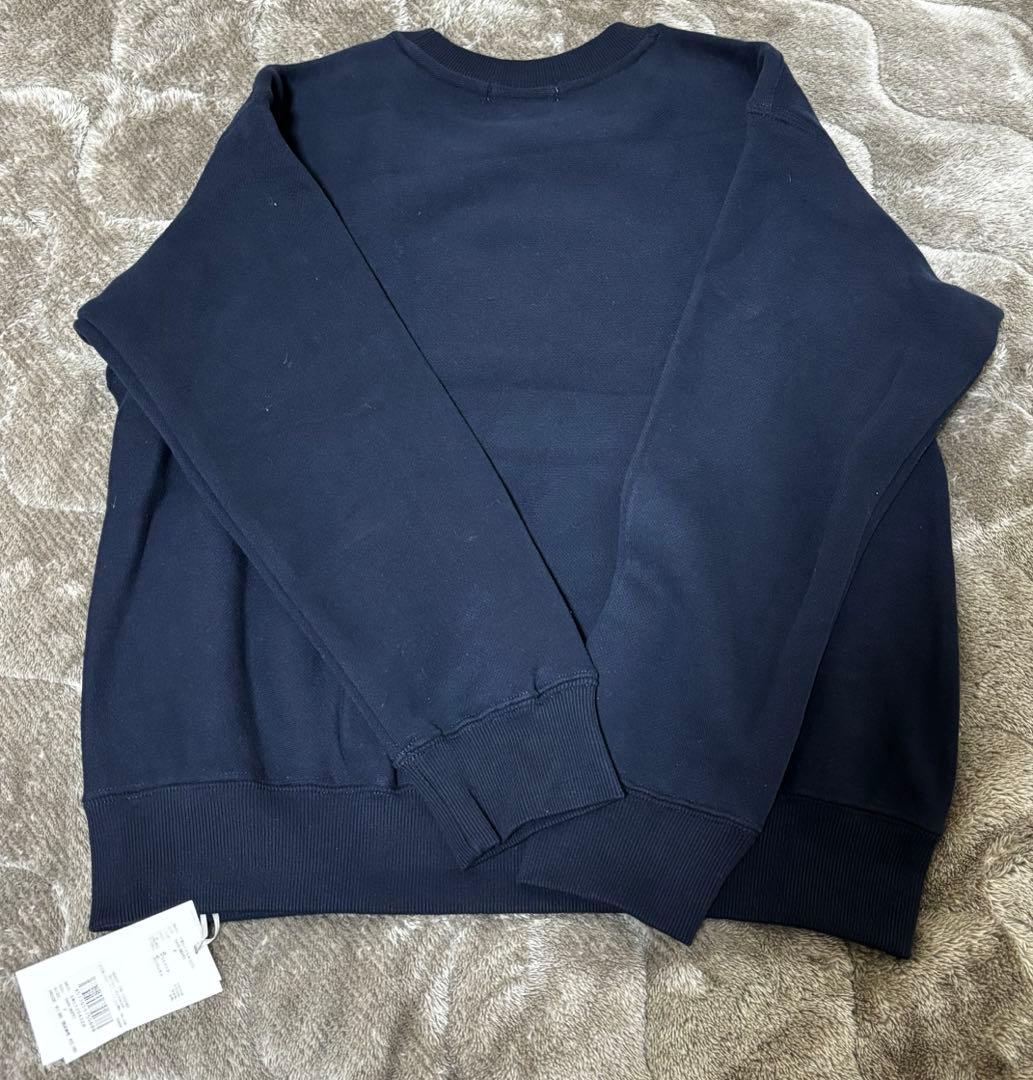 新品未使用タグ付きSNIDEL WEB限定ロゴモチーフスウェット　ネイビー