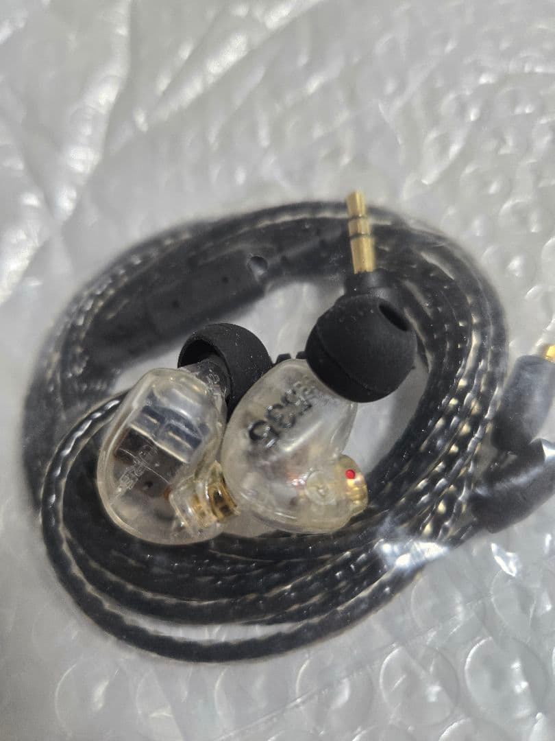 SHURE SE535 ガラスコート 新品フィルター換装済 汎用チップ対応