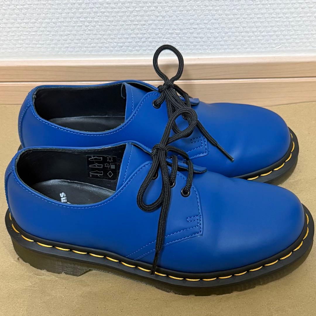Dr.martens 3ホール シューズ ブルー