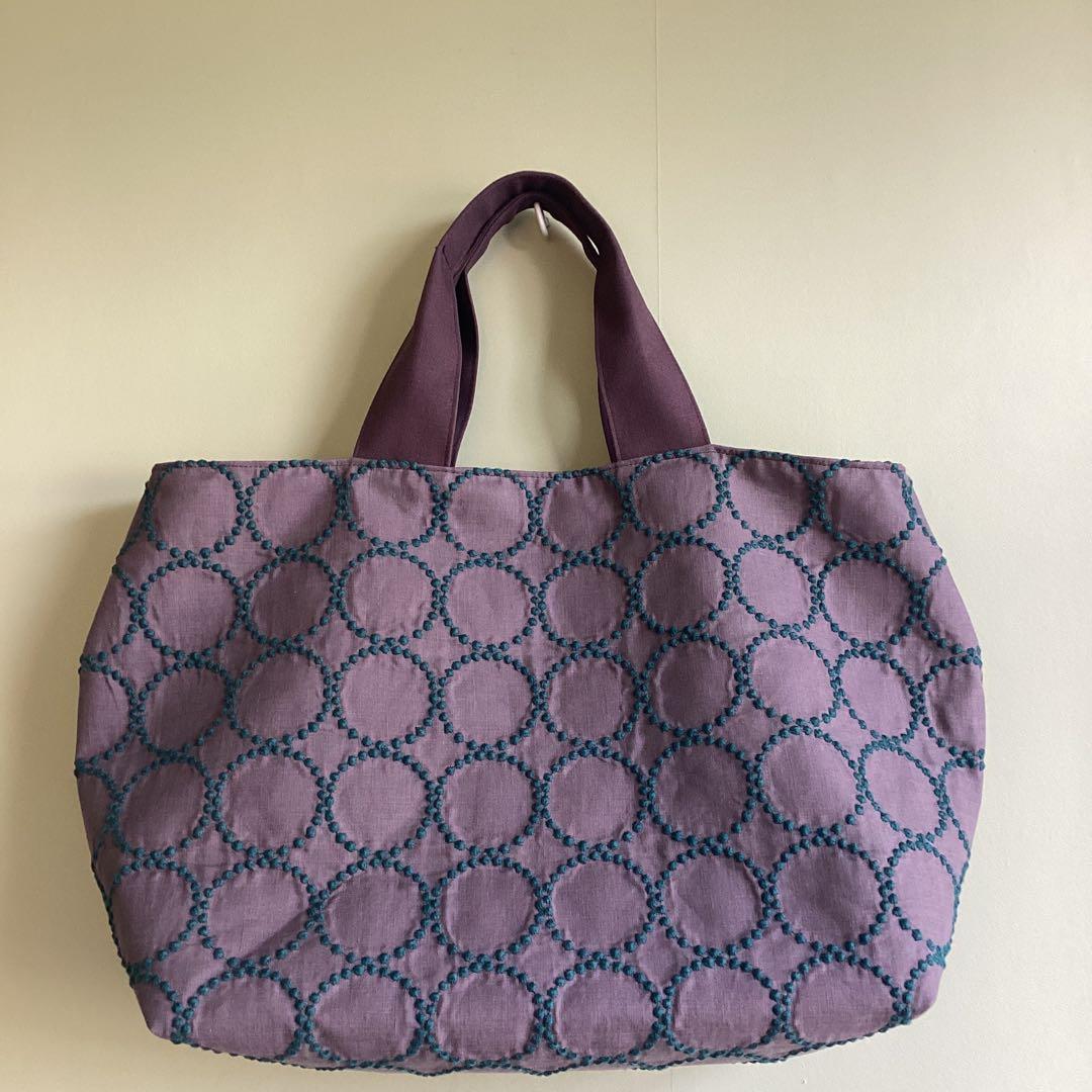 ひろきちです！ミナペルホネンタンバリントートバッグハンドメイド