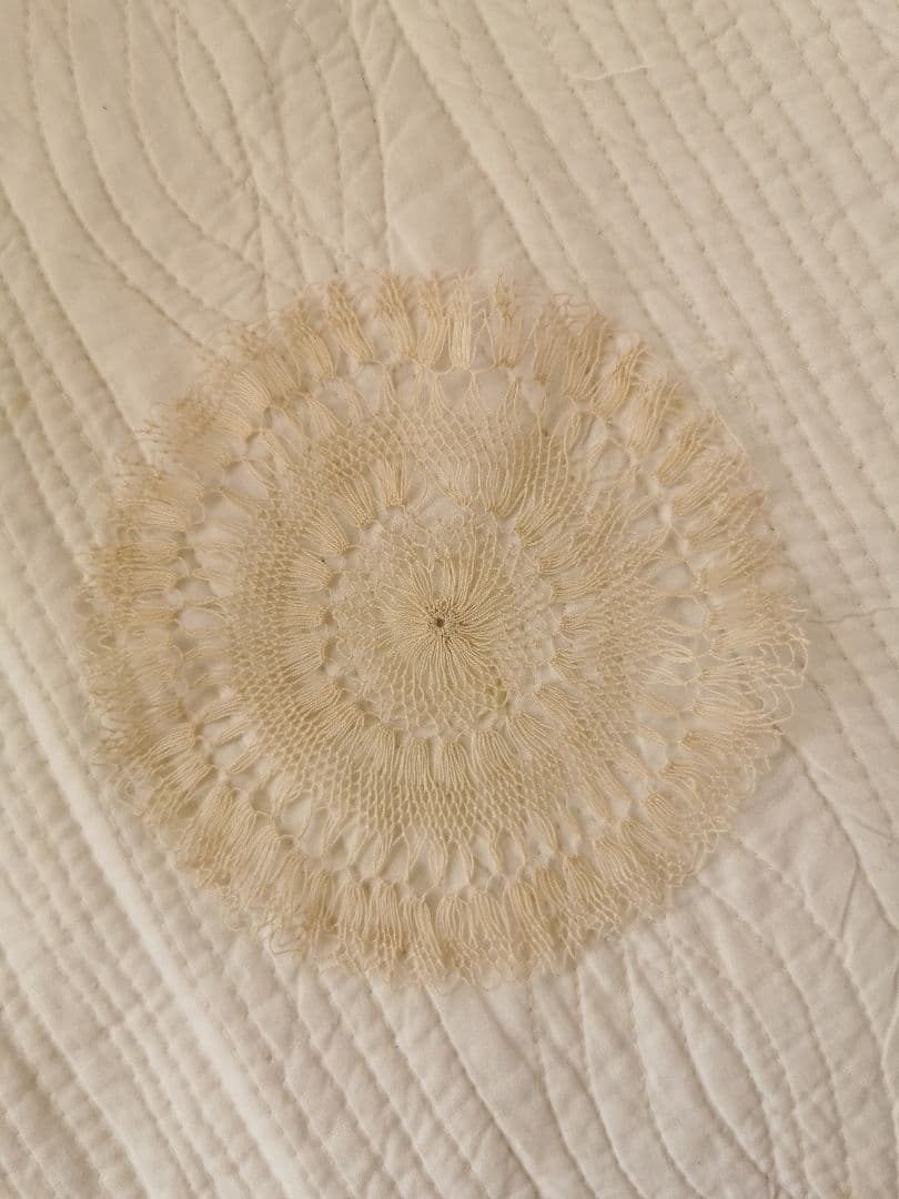 アンティーク 百合 ベルフラワー チューリップ 線状の花アルメニアレースドイリー