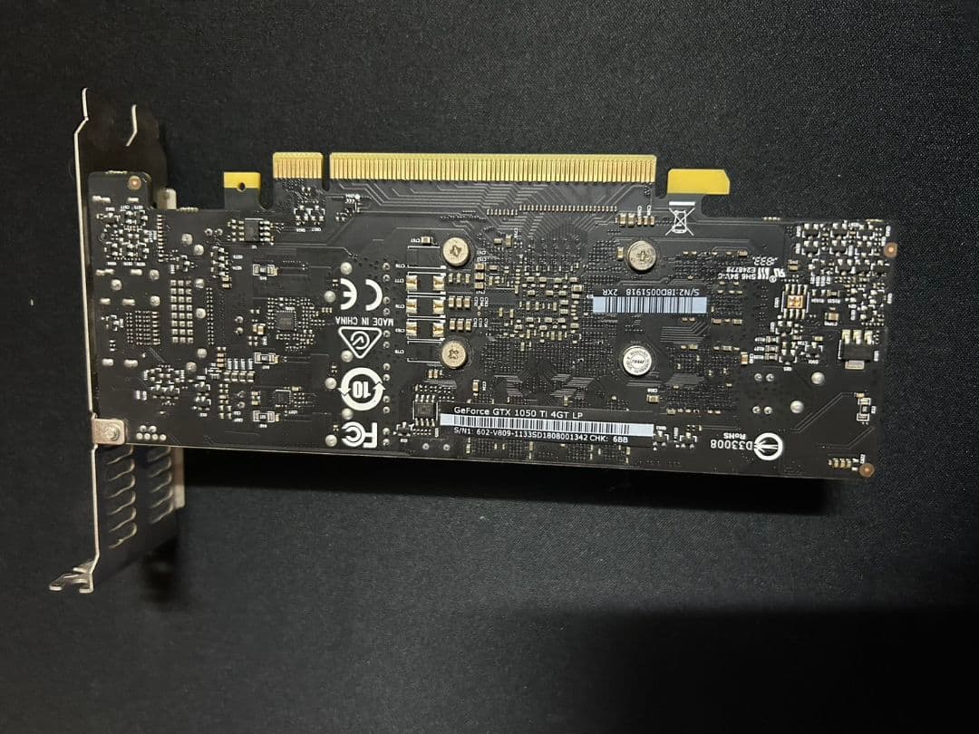 MSI GTX1050 Ti 4GB LP ロープロ 動作品 簡易清掃済み