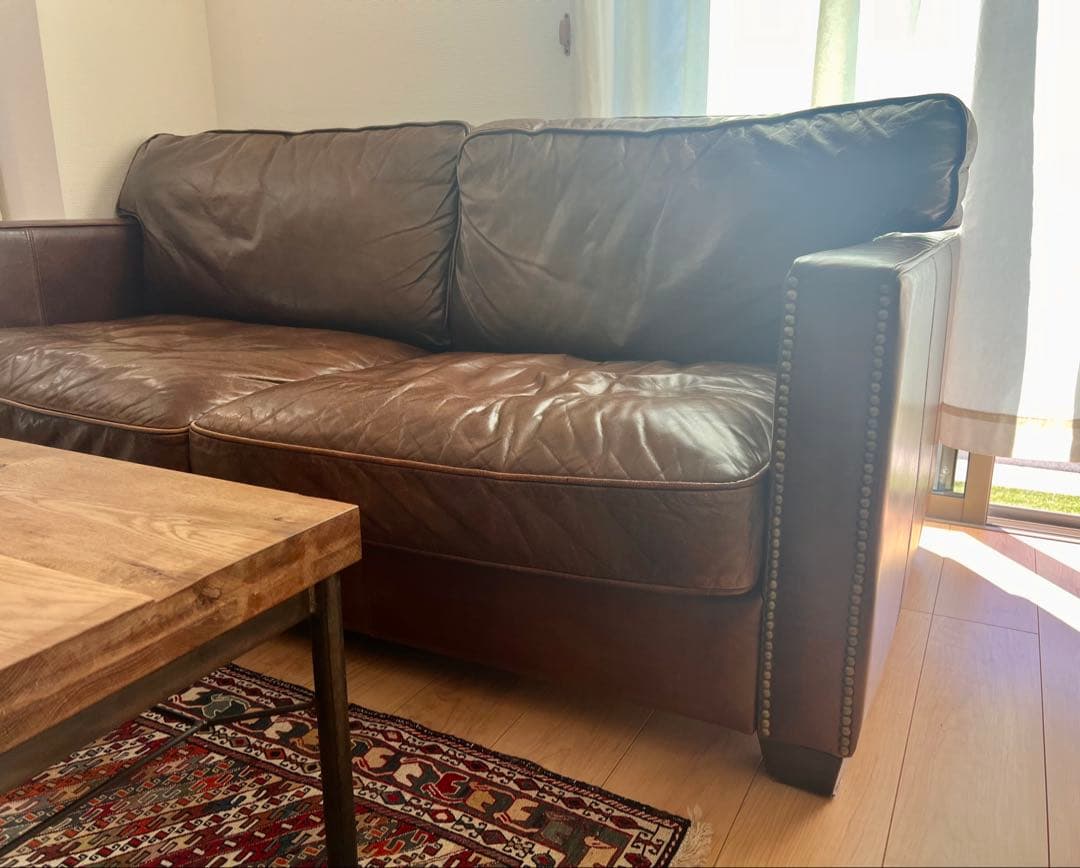 HALOハロ 本革 ２人掛けソファ ヴィンテージ