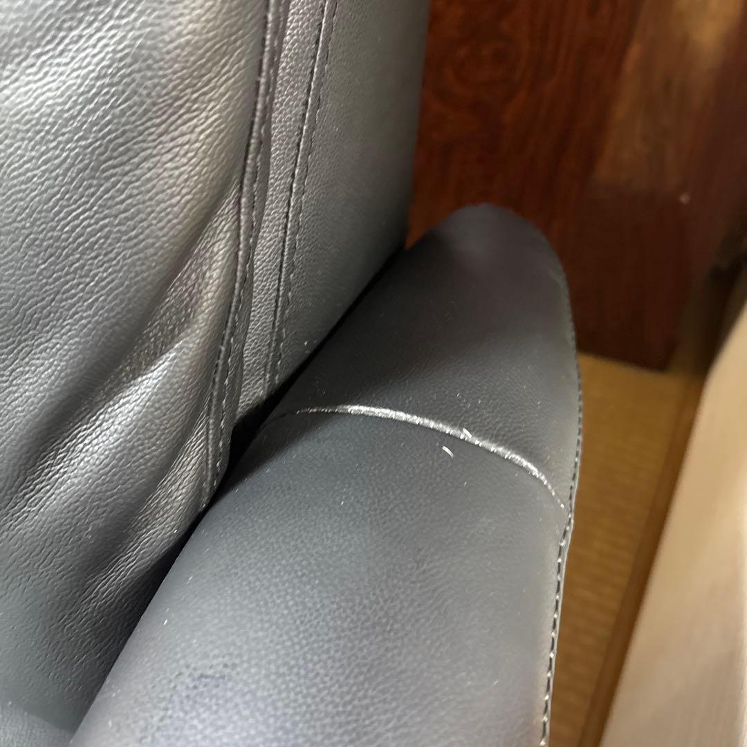 ニトリ 1人用電動リクライニングソファ・コンフェ革BK（黒）