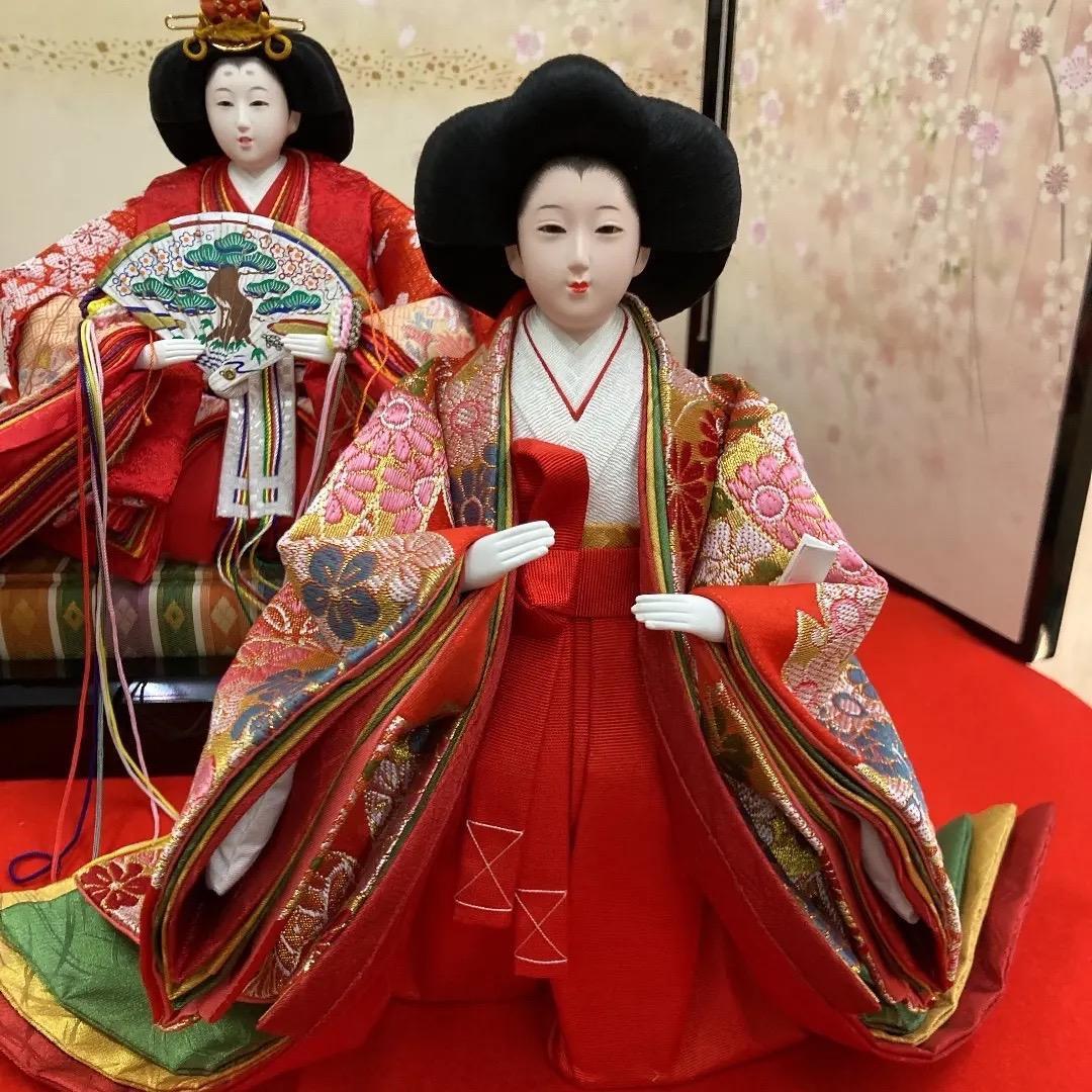 C4 豪華な衣裳　ひな人形　三人官女のみ　三五サイズ　雛飾り　雛人形