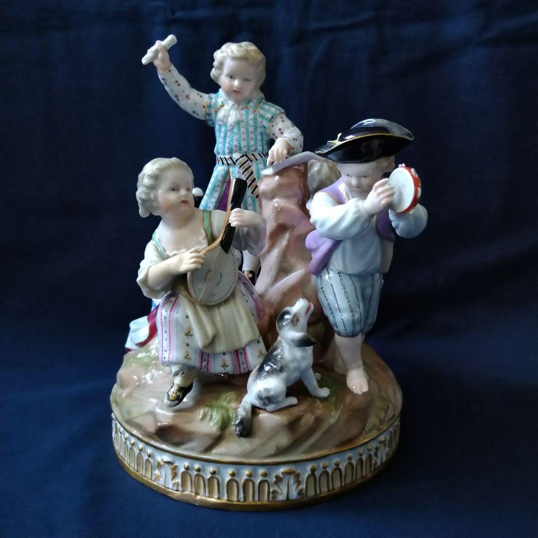 ✤1924年以前・マイセン(Meissen)フィギュリン✤『５人の音楽隊』
