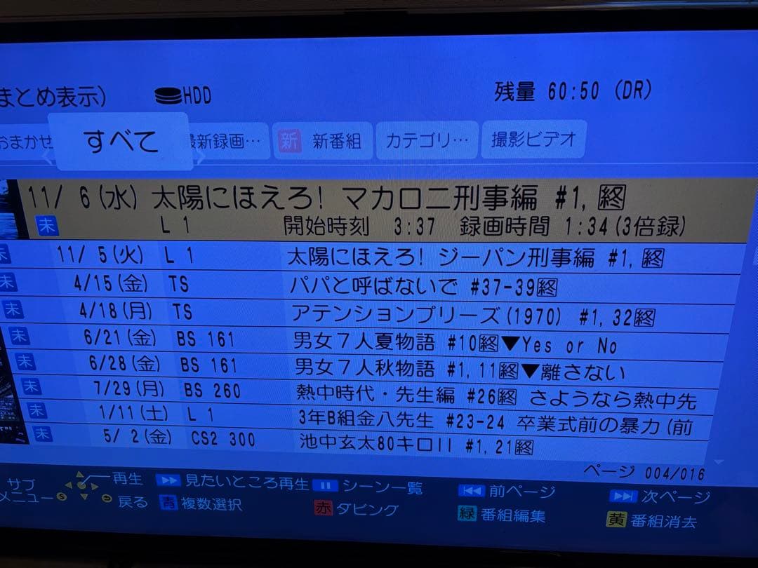 【完動品】DMR-BRX7020 7TB パナソニック 全自動DIGAレコーダー