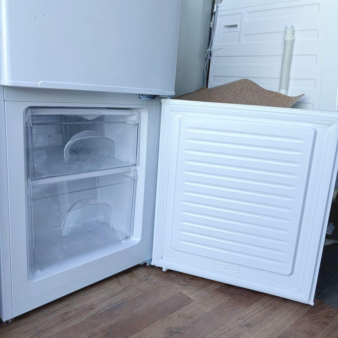 取付無料！2024年製！高性能シンプルホワイトインテリア冷蔵庫洗濯機セット！