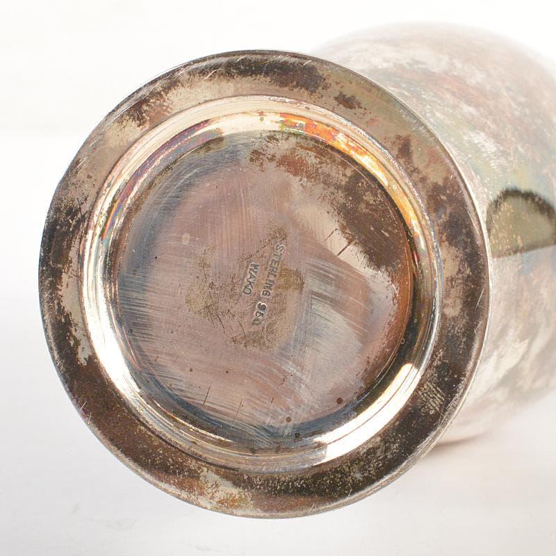 銀座和光水注トレーグラス6客銀製STERLING950約712g　KR7495B