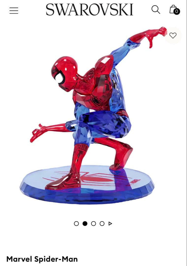 【新品】スワロフスキー スパイダーマン マーベル