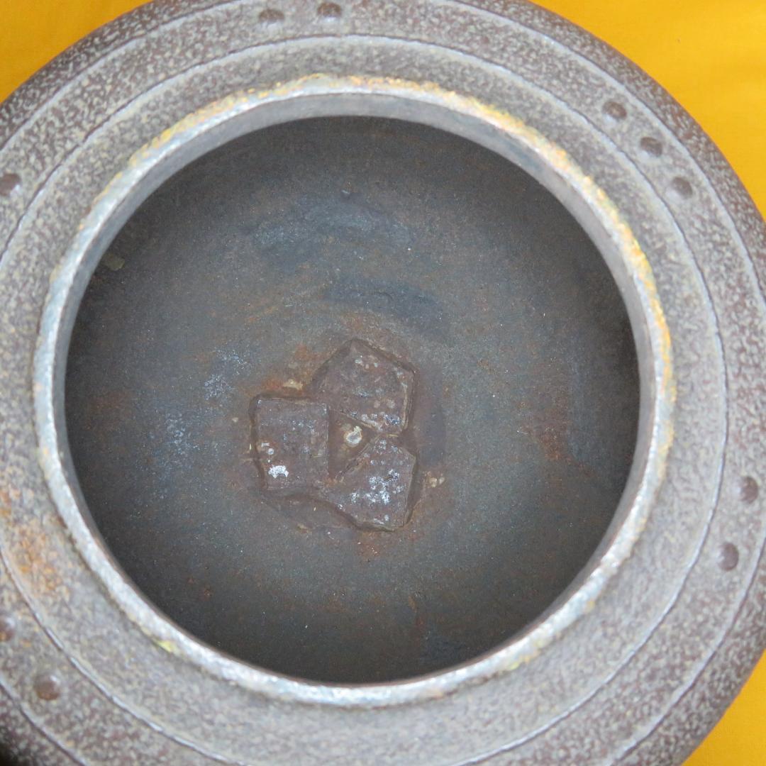 茶釜 茶道具 茶器 木箱 共箱か 風炉釜 手丸