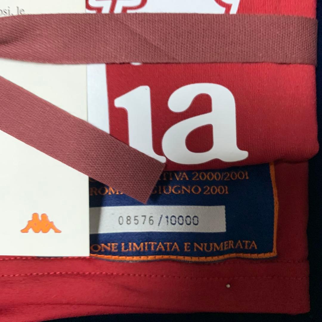 【シリアルナンバー入】ASローマ00-01さシーズン優勝記念ユニフォーム