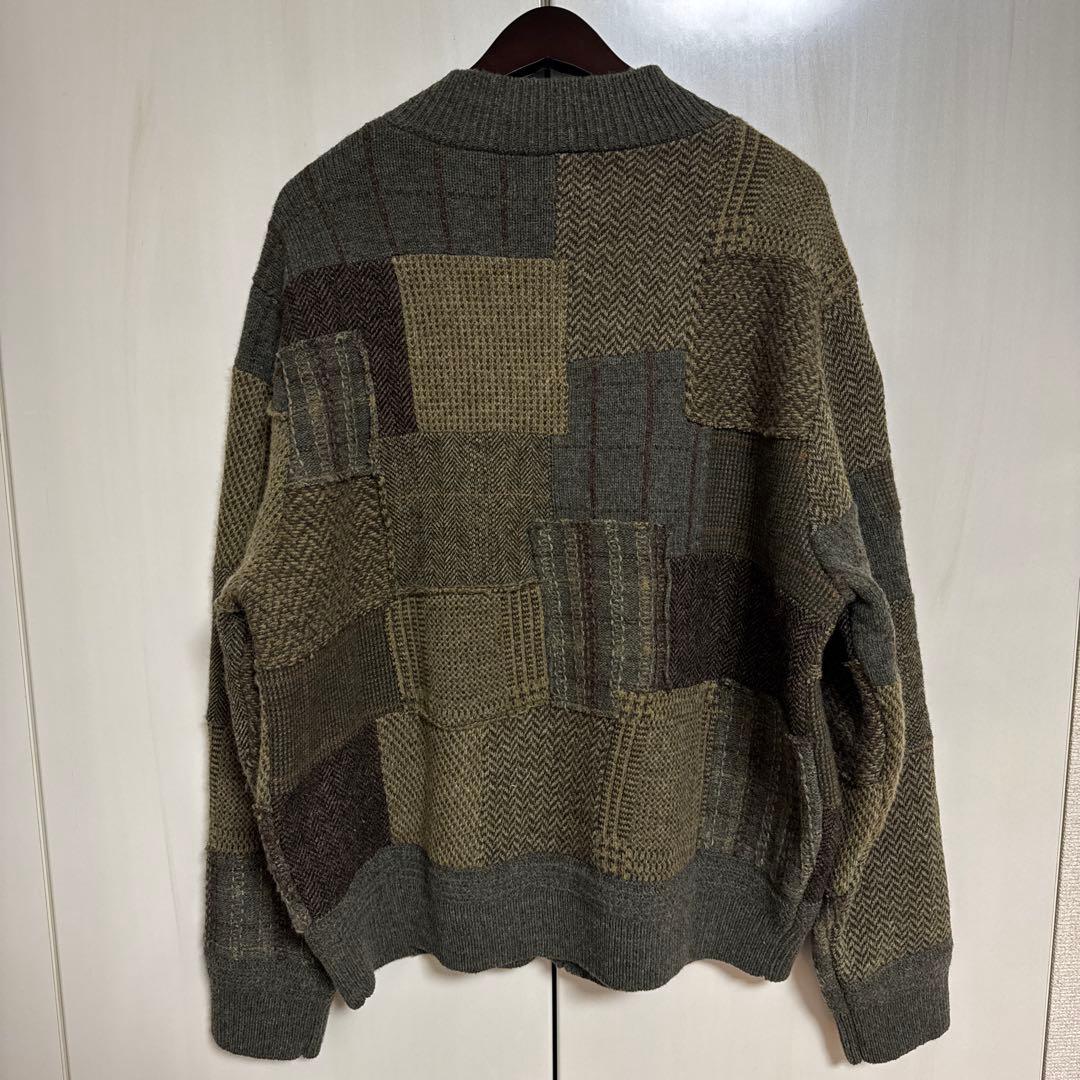 新品　RRL ダブルアールエル　パッチワーク ウールカシミヤセーター　XL