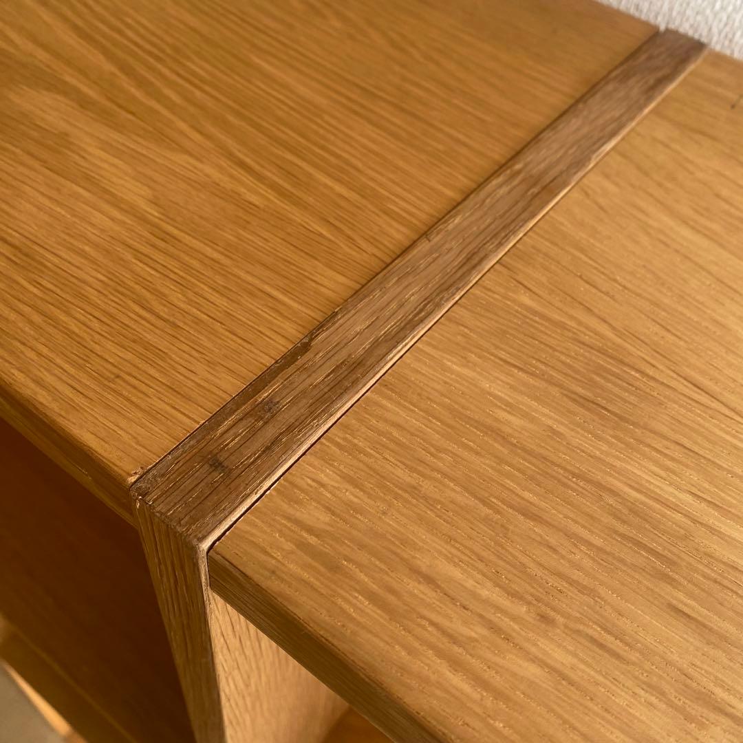 値下げ不可　無印良品　スタッキングシェルフ　３段×２列　オーク材