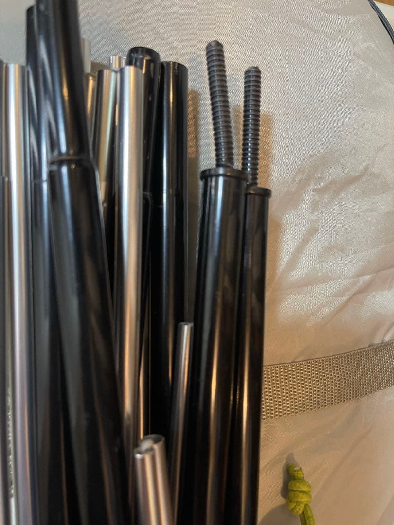 [GWキャンプ:初心者向けテント一式]ロゴス エアマジック(清掃済）＋シート等