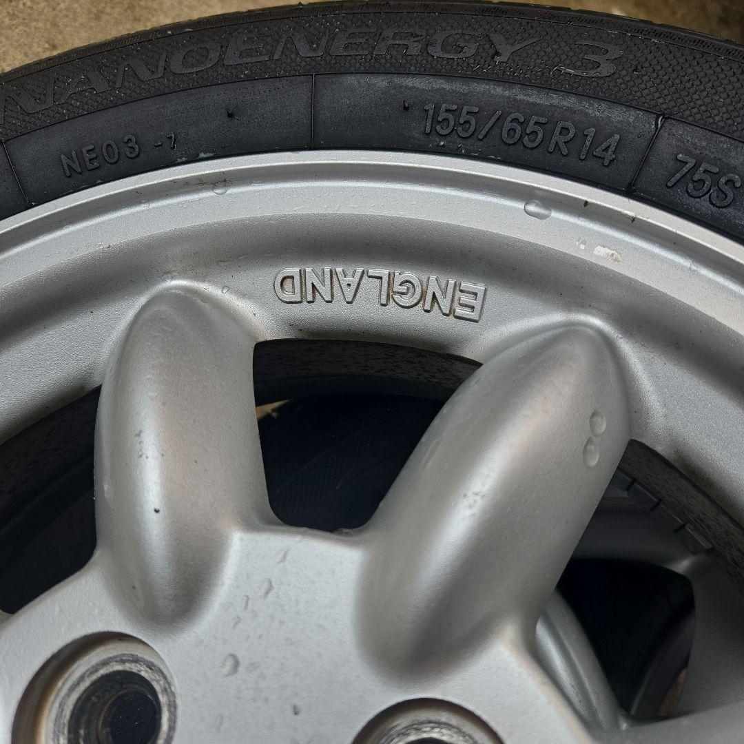 ミニライト　アルミホイールタイヤセット　155/65/14　軽自動車