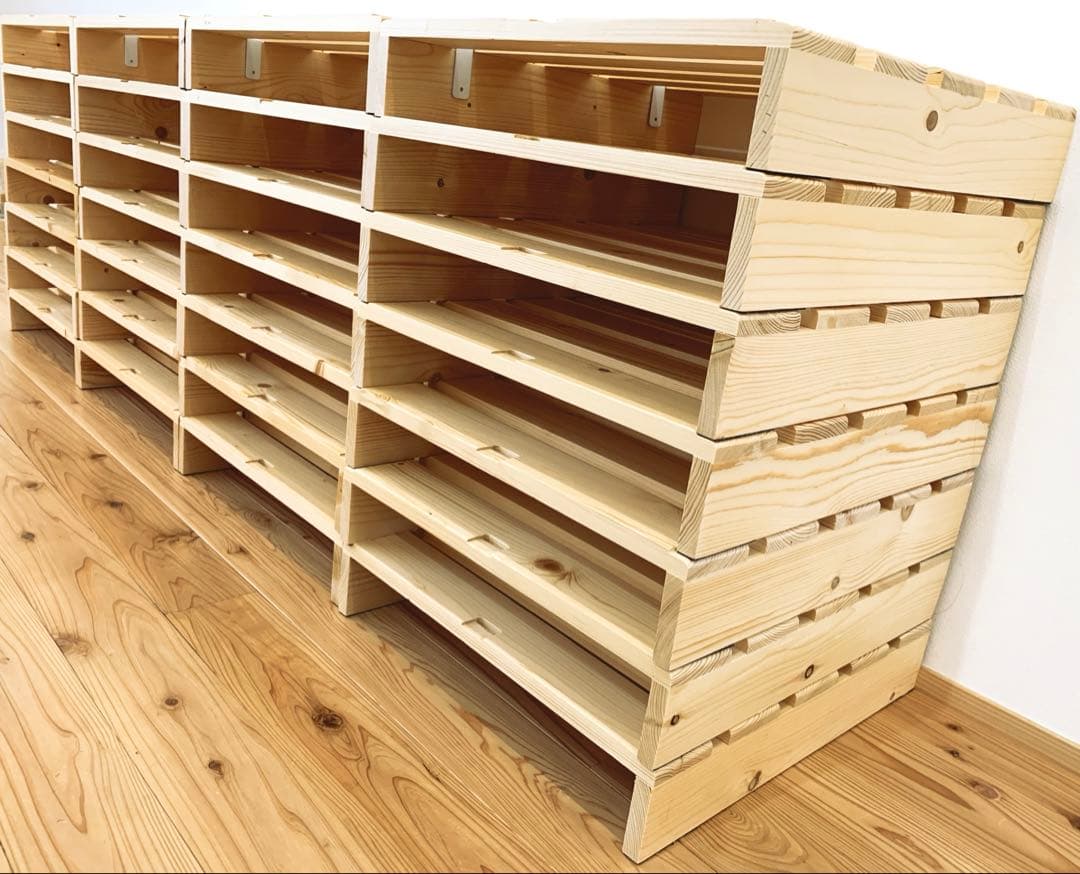 【ベルメゾン】パレットベッド　すのこベット　シングルベッド3つ分