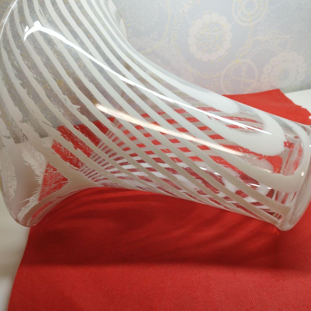 ヴィンテージPeill & Putzler　ガラス花瓶　1970年代　インテリア