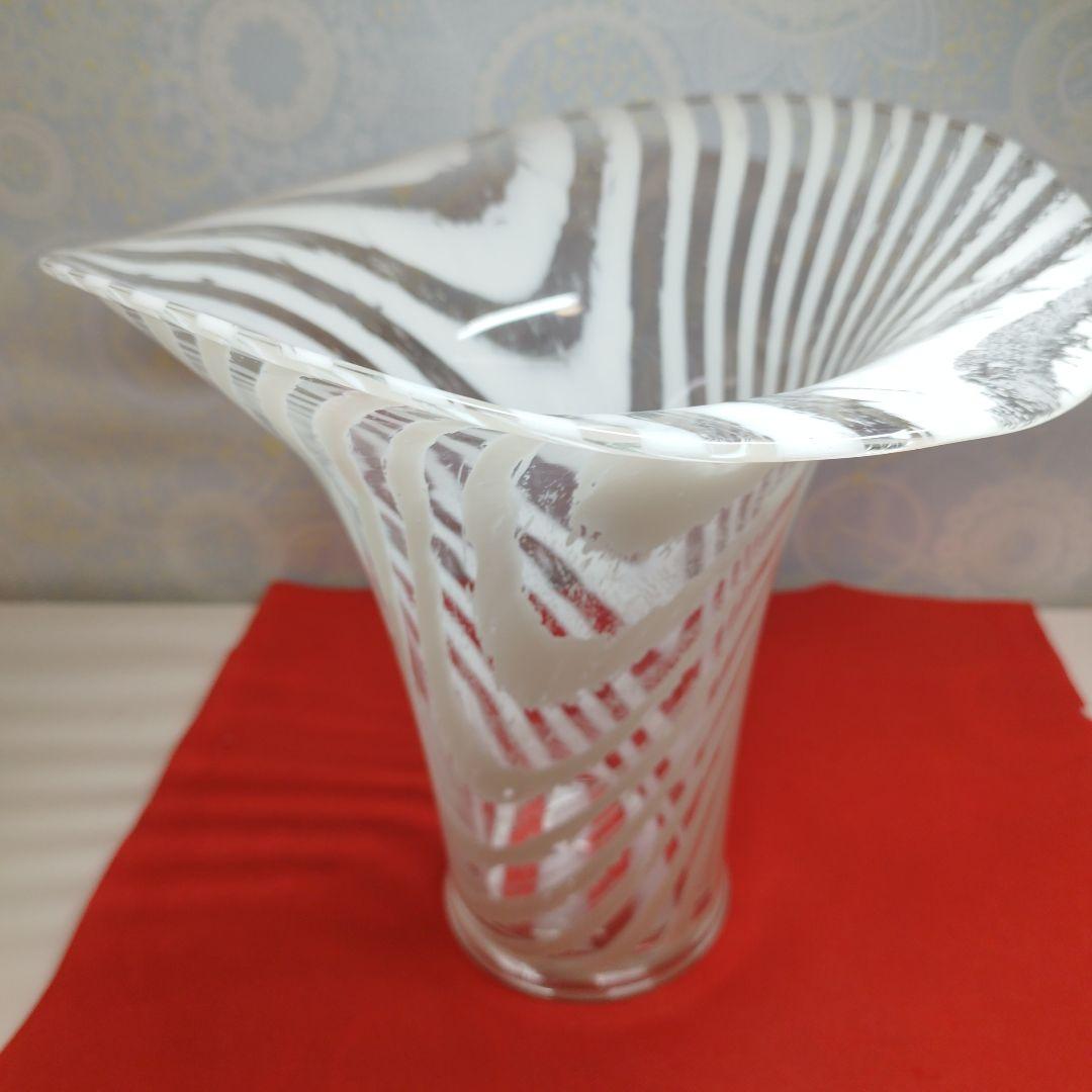 ヴィンテージPeill & Putzler　ガラス花瓶　1970年代　インテリア